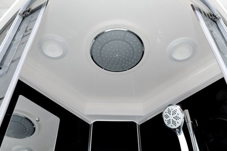 Душевая кабина Deto  BM4590N LED с гидромассажем, черный