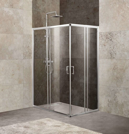 Душевое ограждение BelBagno UNIQUE-AH-2-100/115-75/90-C-Cr 
