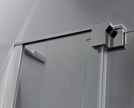 Душевое ограждение CEZARES SLIDER-AH-1-100-100/110-GRIGIO-NERO