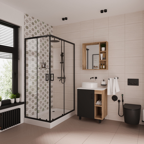 Душевое ограждение Niagara   NG-6810-08 BLACK 