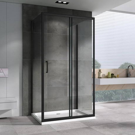 Душевое ограждение Abber   Schwarzer Diamant AG30160B-S80B-S80B