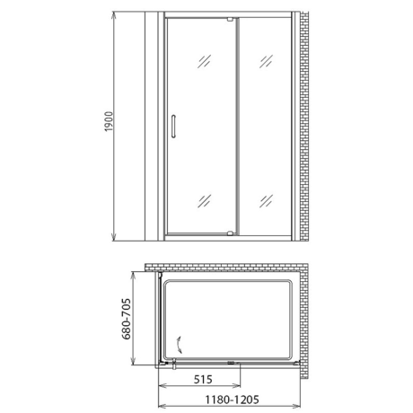 Душевое ограждение Gemy Sunny Bay S28191BM-A70M