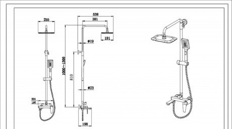 Душевая система Bravat   Arden F6351385CP-A1-RUS