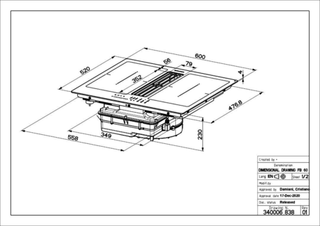 Варочная панель Faber  GALILEO SMART BK F600 + KIT LL H80