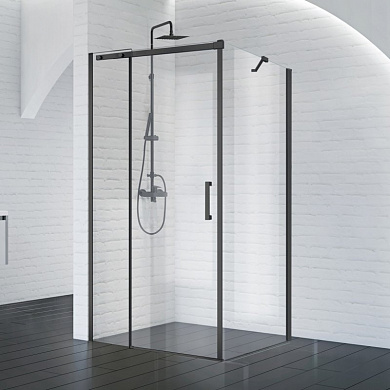 Душевое ограждение BelBagno ACQUA-AH-1-120/90-C-NERO 