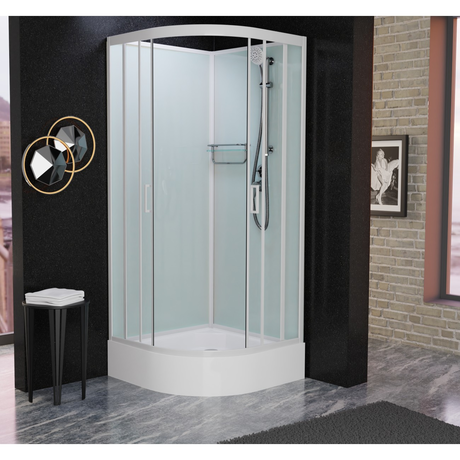 Душевая кабина Frank  F409/1 М White без крыши  