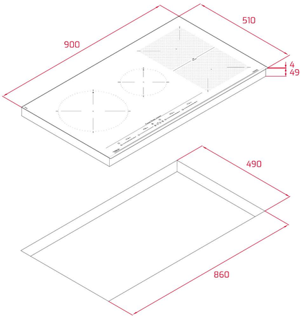 Варочная панель Teka  IZF 94300 MSP BLACK