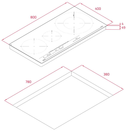 Варочная панель Teka  IZC 83620 MST BLACK