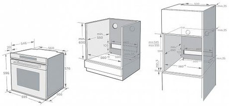 Духовой шкаф Korting   OKB 1360 CSGW MW 