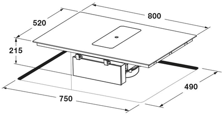 Варочная панель FULGOR-Milano   FCLHD 8041 HID TS BK2