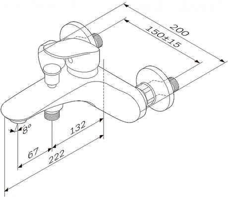 Смеситель AM.PM  Like F8010016 