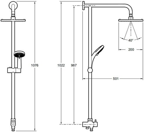 Душевая система Jacob Delafon  Eco E45893-CP