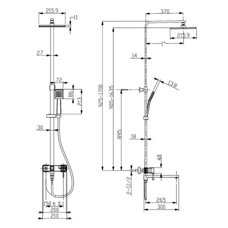 Душевая система Lemark Tropic LM7004CS