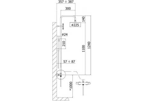 Душевая система Paffoni Birillo Fix ZCOL684LIQВO