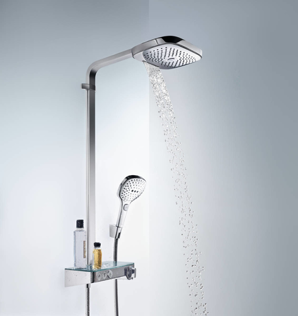 Душевая система Hansgrohe   Raindance Select Push 300 3jet Showerpipe 27127000 хром 