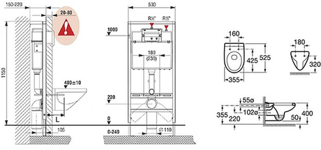 Унитаз Roca  Victoria Pack 893100000 