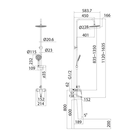 Душевая система IDDIS Optima Home OPTSB3Fi06 