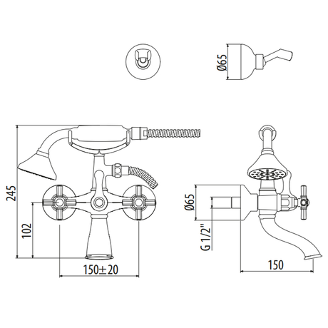 Смеситель Gattoni    TRD TR501/18C0 хром