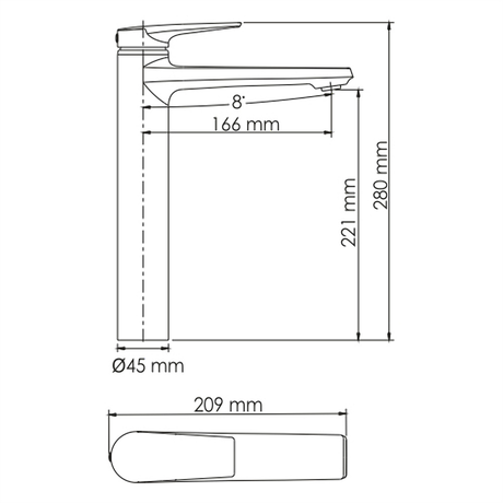 Смеситель WasserKraft Wiese 8403H 