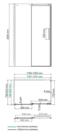 Душевое ограждение WasserKraft Dinkel 58R06 