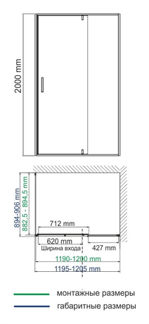 Душевое ограждение WasserKraft Elbe 74P07 