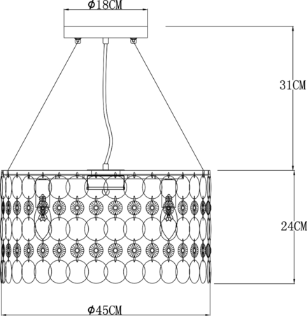 Люстра Arte Lamp  PIPIRIMA A4041SP-5CC