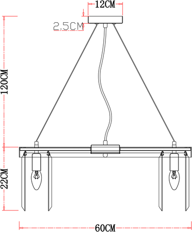 Люстра Arte Lamp  A1003LM-8CC SECUNDA