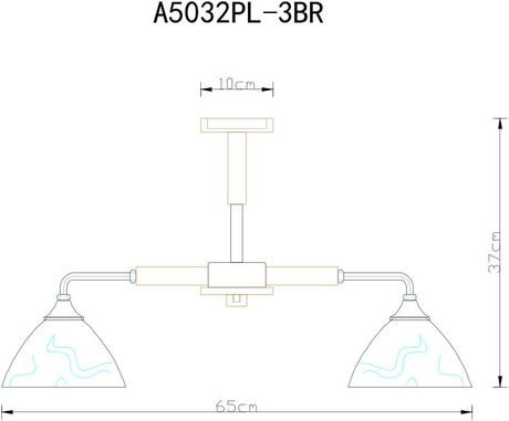 Люстра Arte Lamp  A5032PL-3BR MATTHEW