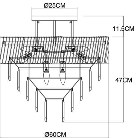 Люстра Arte Lamp  MUSCIDA A1004PL-10SI