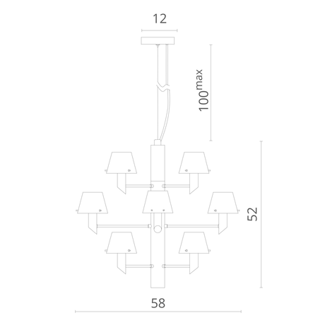 Люстра Divinare  ALBERO 1680/02 LM-12