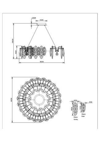 Люстра Divinare  OPHELIA 7203/17 LM-8