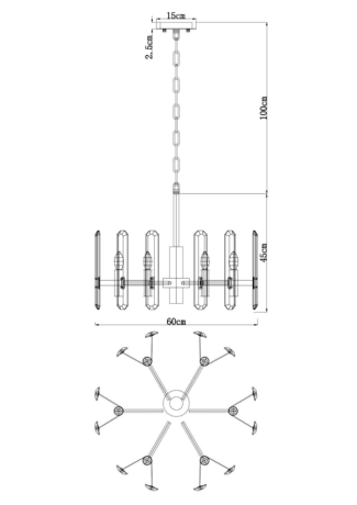 Люстра Divinare  TENERIFE 7136/18 LM-6 