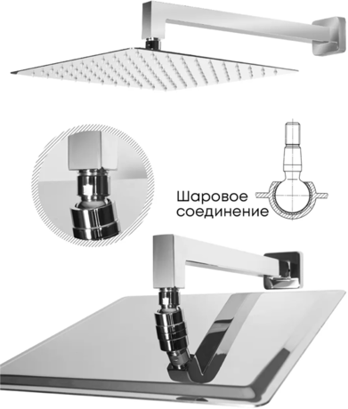 Душевая система Grocenberg  GB5007 Хром