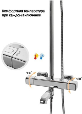 Душевая система Grocenberg  GB7005 Хром