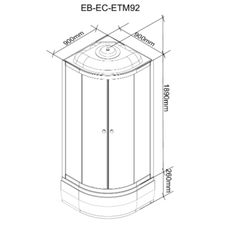 Душевая кабина Parly   ECM921 