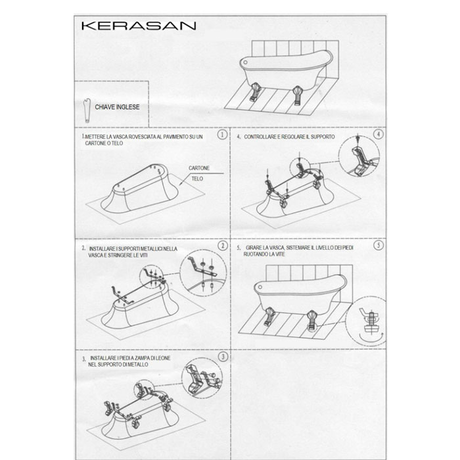 Ванна  KERASAN    Retro 