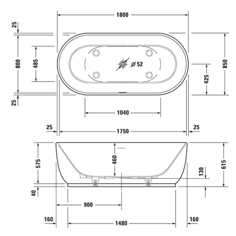 Ванна  Duravit   Luv 700434000000000