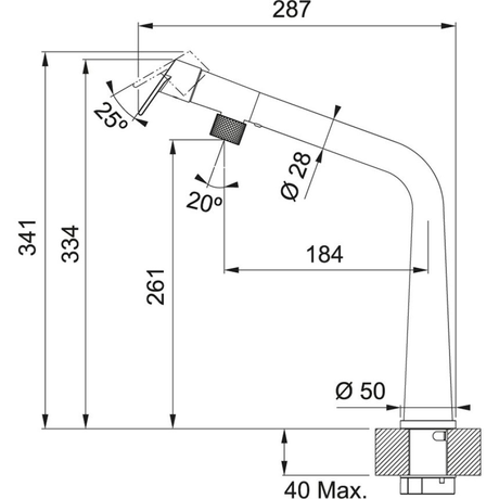 Смеситель для кухни Franke   Icon 115.0625.185 хром