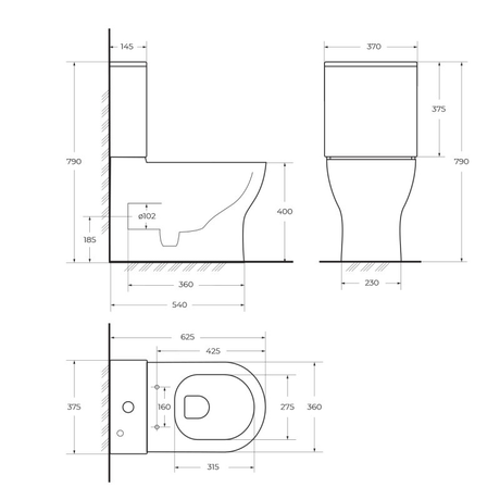 Унитаз BelBagno  ENERGIA BB8134CPR/SC
