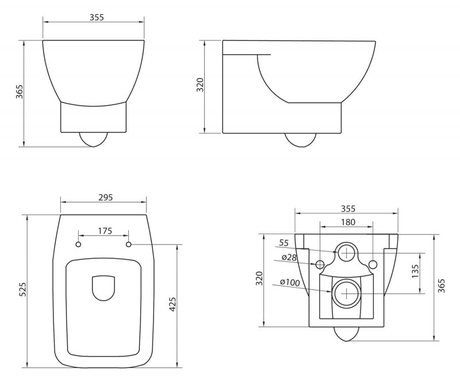 Унитаз BelBagno  LAGO BB128CH/BB128SC