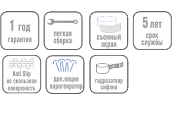 Душевая кабина River  DESNA 120/90/24 МТ L
