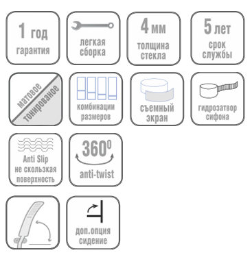 Душевая кабина River  DESNA 80/24 MT