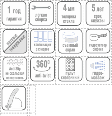 Душевая кабина River  DESNA XL 90/44 MT 