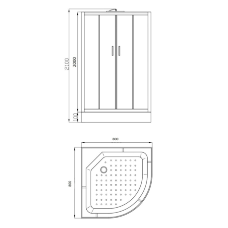 Душевая кабина Parly   EF831 
