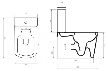Унитаз BelBagno  ALBANO BB120CPR/BB120SC