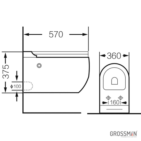 Унитаз Grossman   GR-5502  