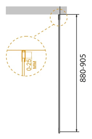 Душевая кабина CEZARES SLIDER-90-GL-FIX-C