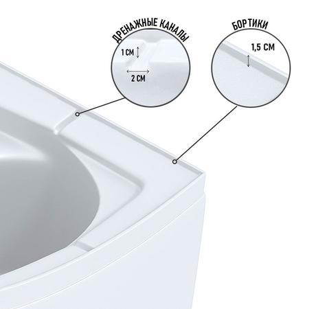 Душевая кабина Niagara   Promo P100/80/40L/MT/BK  