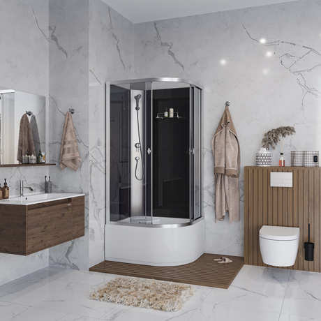 Душевая кабина Niagara   Eco E90/70/40L/TN/BK 