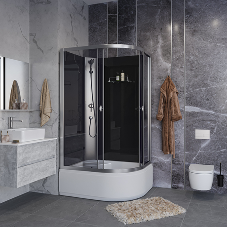 Душевая кабина Niagara   Eco E110/80/40L/TN/BK  
